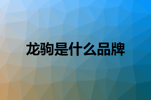 龙驹是什么品牌，怎么加入自己的供应链？